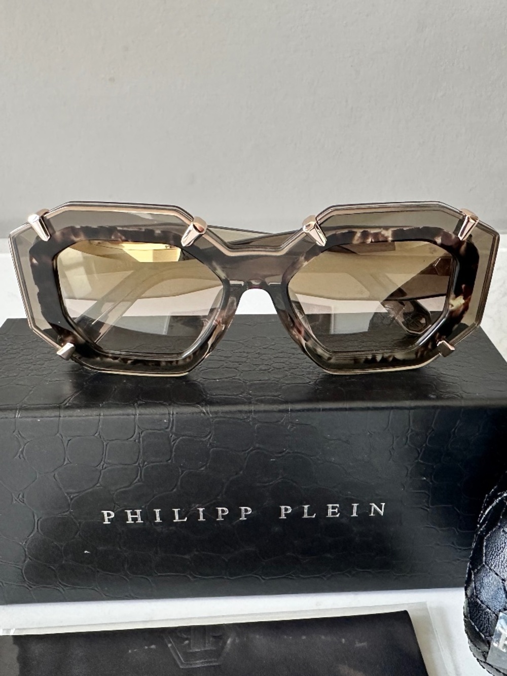 NWT | Philipp Plein | Geometric Supreme Star Sunglasses - SPP098V - Picture 7 of 7